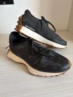 New Balance Black Sneakers with Gum Outsole